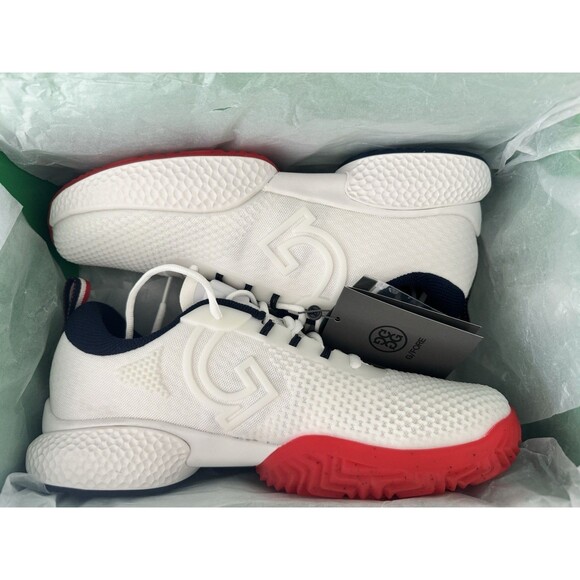 G/FORE Mens QRT1 Pickleball Shoe Snow White Size US 10 G4MS23EF101 New In Box